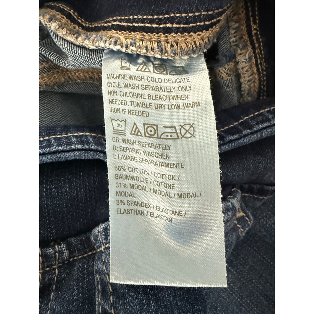 Belle Kim Gravel Women's 12T Pull On Deep Hem Dark Wash Jeans 27" Inseam‎ - Picture 6 of 7